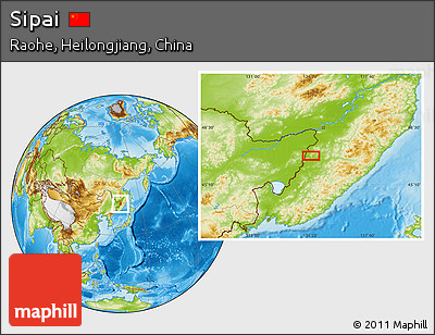 Physical Location Map of Sipai