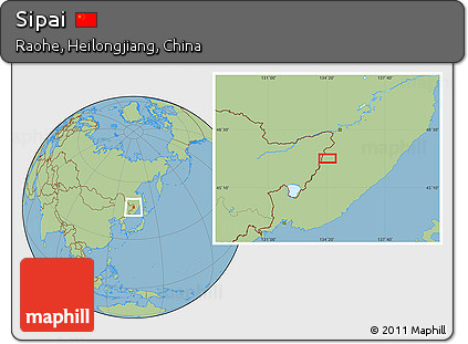 Savanna Style Location Map of Sipai