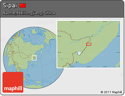 Savanna Style Location Map of Sipai