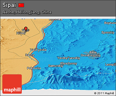 Political Panoramic Map of Sipai