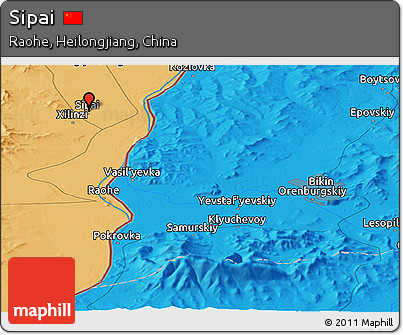 Political Panoramic Map of Sipai