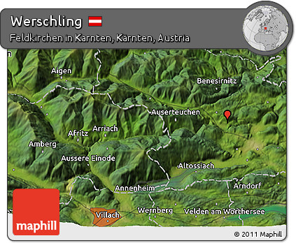 Satellite 3D Map of Werschling