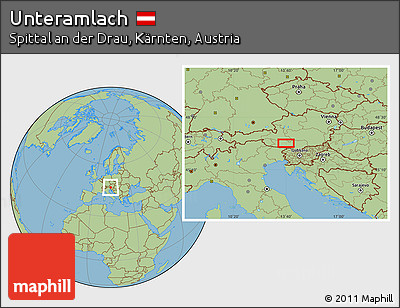 Savanna Style Location Map of Unteramlach