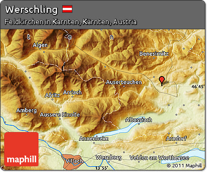 Physical Map of Werschling