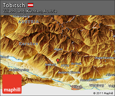 Physical Panoramic Map of Tobitsch