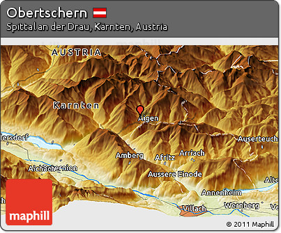 Physical Panoramic Map of Obertschern