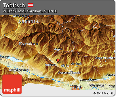 Physical Panoramic Map of Tobitsch