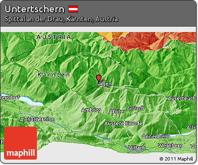 Political Panoramic Map of Untertschern