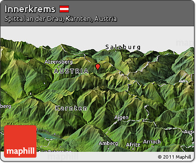 Satellite Panoramic Map of Innerkrems