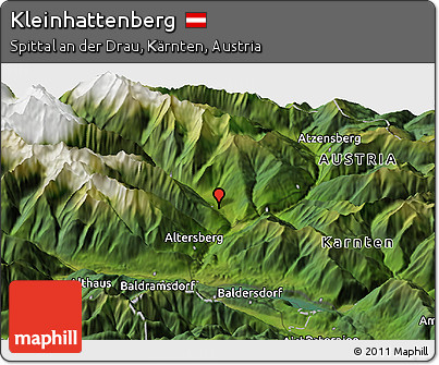 Satellite Panoramic Map of Kleinhattenberg