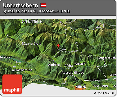 Satellite Panoramic Map of Untertschern