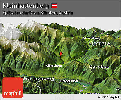 Satellite Panoramic Map of Kleinhattenberg