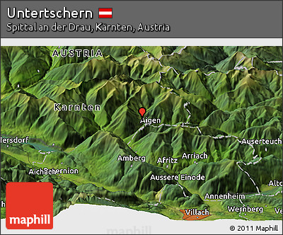 Satellite Panoramic Map of Untertschern