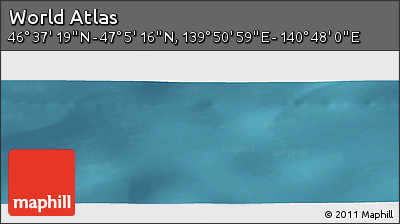 Satellite Panoramic Map of the Area around 46° 51' 18" N, 140° 19' 29" E