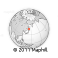 Outline Map of the Area around 46° 51' 18" N, 142° 1' 30" E, rectangular outline