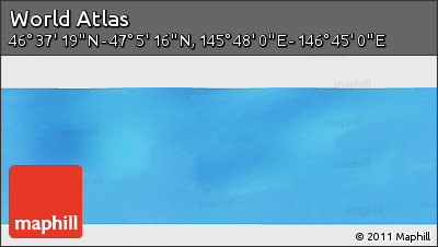 Physical Panoramic Map of the Area around 46° 51' 18" N, 146° 16' 30" E