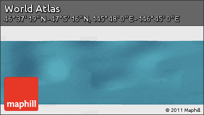 Satellite Panoramic Map of the Area around 46° 51' 18" N, 146° 16' 30" E