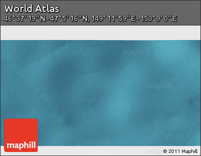 Satellite 3D Map of the Area around 46° 51' 18" N, 149° 40' 30" E