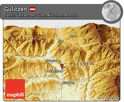 Physical 3D Map of Gulitzen