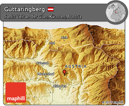 Physical 3D Map of Guttaringberg