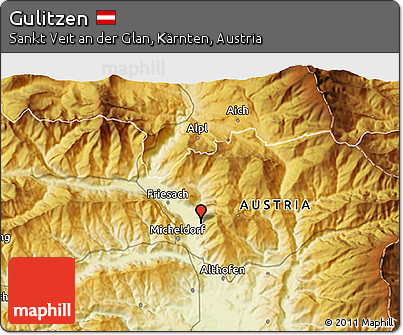 Physical 3D Map of Gulitzen