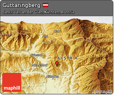 Physical 3D Map of Guttaringberg