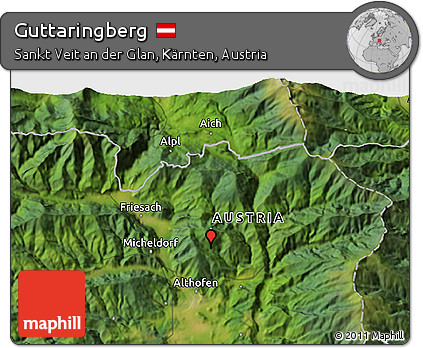 Satellite 3D Map of Guttaringberg