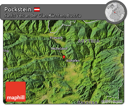 Satellite 3D Map of Pöckstein
