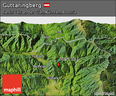 Satellite 3D Map of Guttaringberg