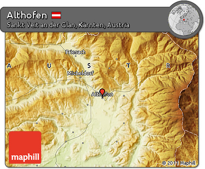 Physical Map of Althofen