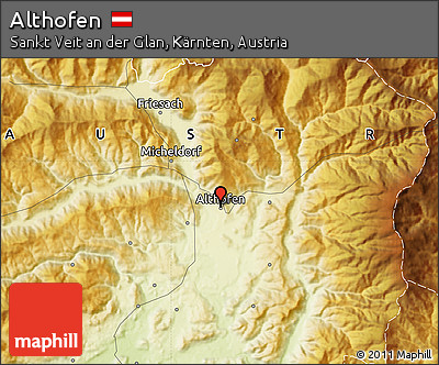 Physical Map of Althofen