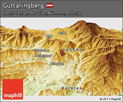Physical Panoramic Map of Guttaringberg