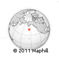 Outline Map of the Area around 46° 51' 18" N, 155° 28' 29" W, rectangular outline