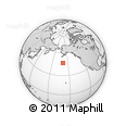 Outline Map of the Area around 46° 51' 18" N, 159° 43' 29" W, rectangular outline