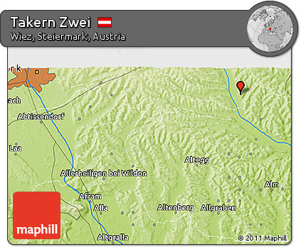 Physical 3D Map of Takern Zwei