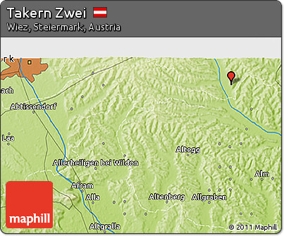 Physical 3D Map of Takern Zwei