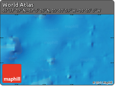 Physical Map of the Area around 46° 51' 18" N, 15° 13' 29" W