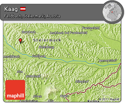 Physical 3D Map of Kaag