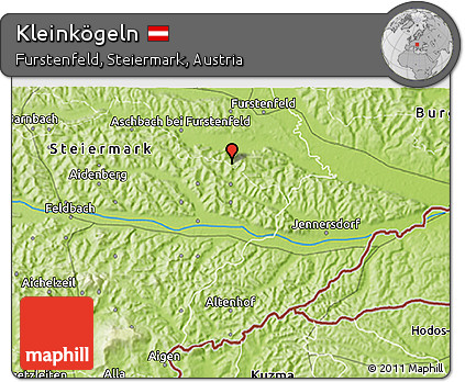 Physical 3D Map of Kleinkögeln