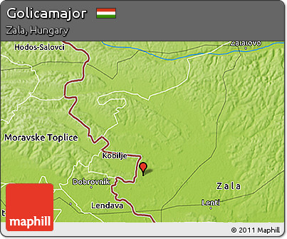 Physical 3D Map of Golicamajor