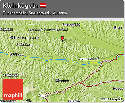 Physical 3D Map of Kleinkögeln