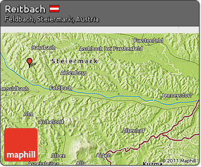 Physical 3D Map of Reitbach