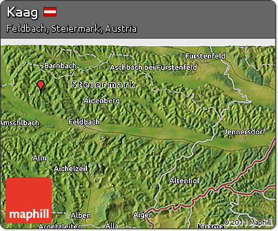 Satellite 3D Map of Kaag