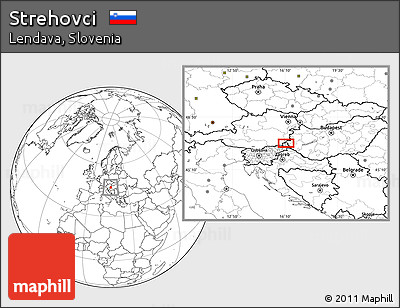 Blank Location Map of Strehovci