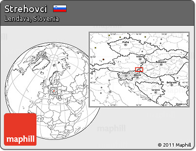 Blank Location Map of Strehovci