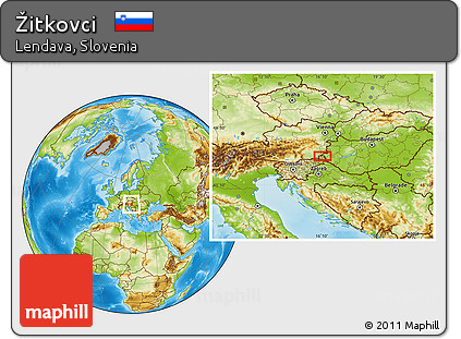 Physical Location Map of Žitkovci
