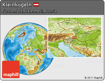 Physical Location Map of Kleinkögeln