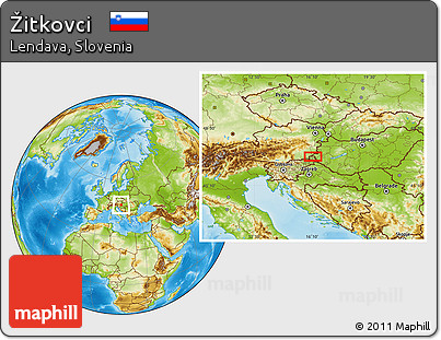 Physical Location Map of Žitkovci