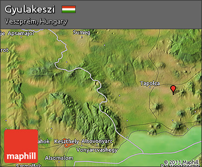 Satellite 3D Map of Gyulakeszi