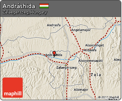 Shaded Relief 3D Map of Andráshida